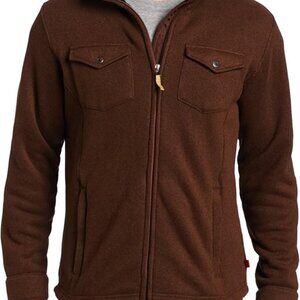 Mountain Khakis Men's Old Faithful Sweater Jacket Full Zip Brown Size L